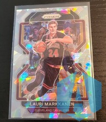 2021-22 Panini Prizm Basketball Lauri Markkanen Cracked Ice Prizm #86